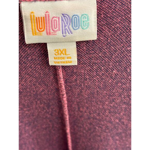 LuLaRoe Carly swing dress with a high-low hem purple and pink pattern EUC 3X - Picture 3 of 5